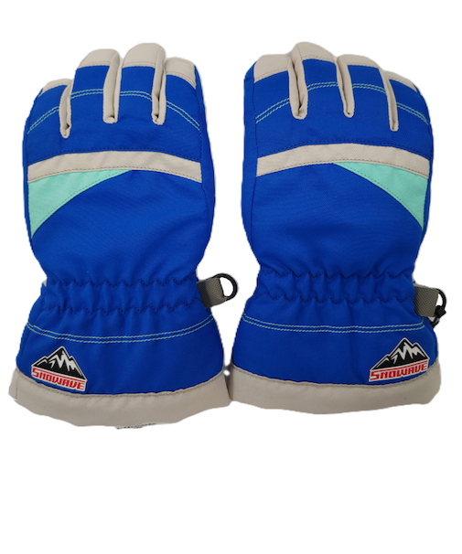 スノーウェイブ（SNOW WABE）キッズ ボーイズ 五指グローブ 25SW-001KB BLU