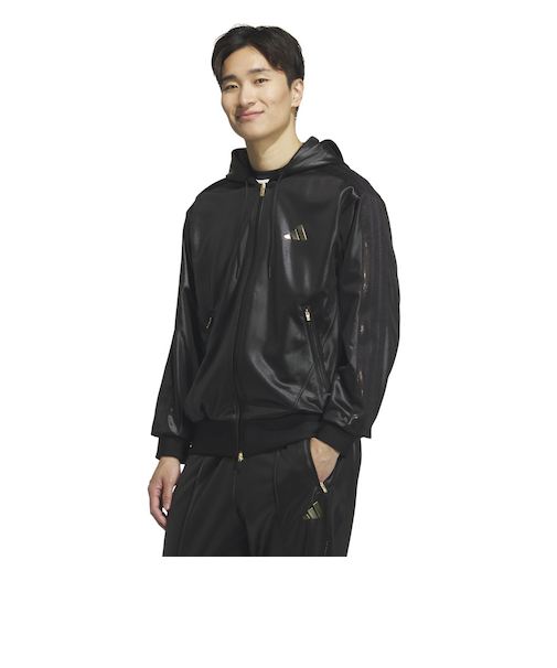 アディダス(adidas)Stadium Gold ルーズフィット フードトラックトップ TV847-JZ8749