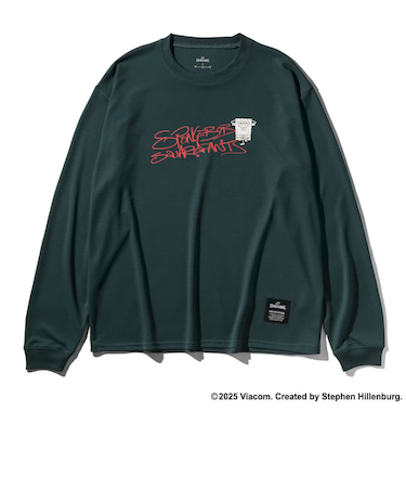 スポルディング（SPALDING）バスケットボールウェア ロングスリーブTシャツ スポンジ・ボブ グラフィティ SMT25155SSP