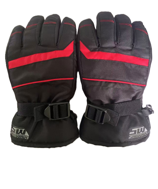 スノーウェイブ（SNOW WABE）ボーイズ 五指グローブ 25SW-001JB BKRD