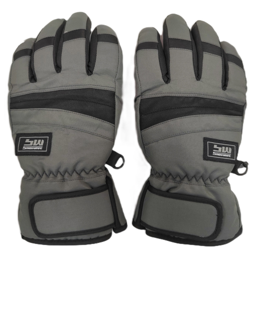 スノーウェイブ（SNOW WABE）ボーイズ 五指グローブ 25SW-002JB GRY