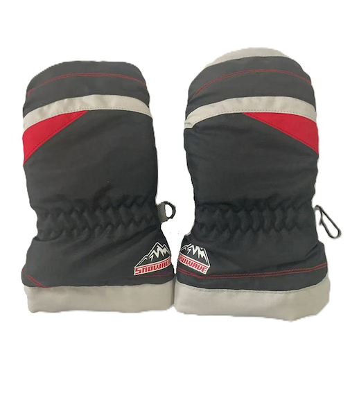 スノーウェイブ（SNOW WABE）キッズ ボーイズ ミトングローブ 25SW-001KBM BLK