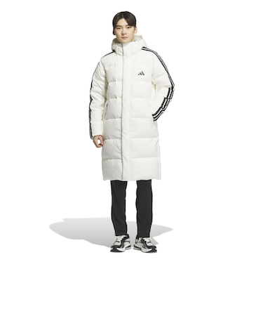 アディダス(adidas)スリーストライプス レギュラーフィット ロング ダウン コート WF945-JZ8732