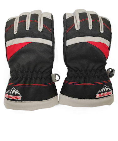 スノーウェイブ（SNOW WABE）キッズ ボーイズ 五指グローブ 25SW-001KB BLK