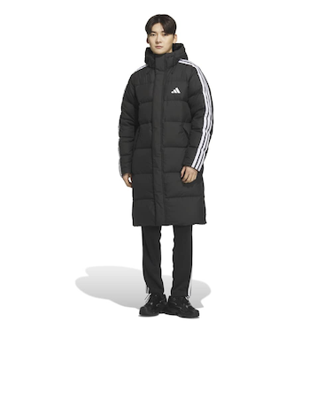 アディダス（adidas）スリーストライプス レギュラーフィット ロング ダウン コート WF945-JZ8731