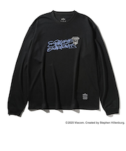 スポルディング(SPALDING)バスケットボールウェア ロングスリーブTシャツ スポンジ・ボブ グラフィティ SMT25155SBK