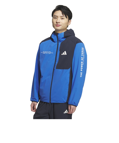 アディダス（adidas）ストレッチ ウーブン フード付き フルジップ