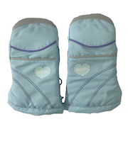 スナッピー（Snappy）キッズ ガールズ ミトングローブ 25SN-002KGM SAX