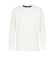 エルケクス（ELKEX）長袖 ワッフル ヘンリーネック Tシャツ EKM5FA0003 IVR