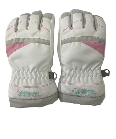 スナッピー(Snappy)キッズ ガールズ 五指グローブ 25SN-001KG WHT