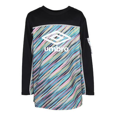 アンブロ（UMBRO）サッカーウェア ジュニア はじめて長袖プラクティスシャツ UF5FLS54J BK00