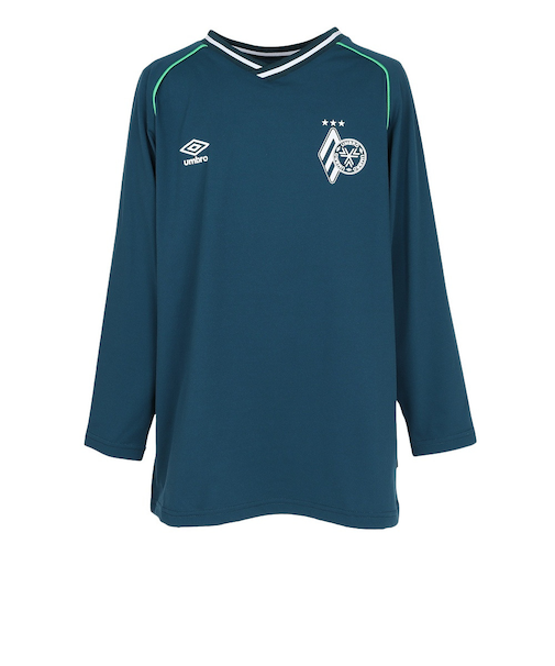 アンブロ（UMBRO）サッカーウェア ジュニア THIRD フィールテック長袖プラクティスシャツ UF5FLS51J GR00