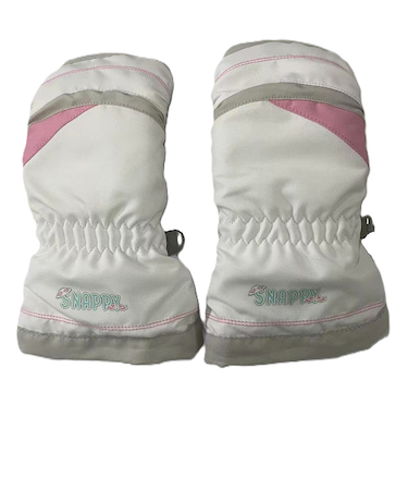 スナッピー（Snappy）キッズ ガールズ ミトングローブ 25SN-001KGM WHT