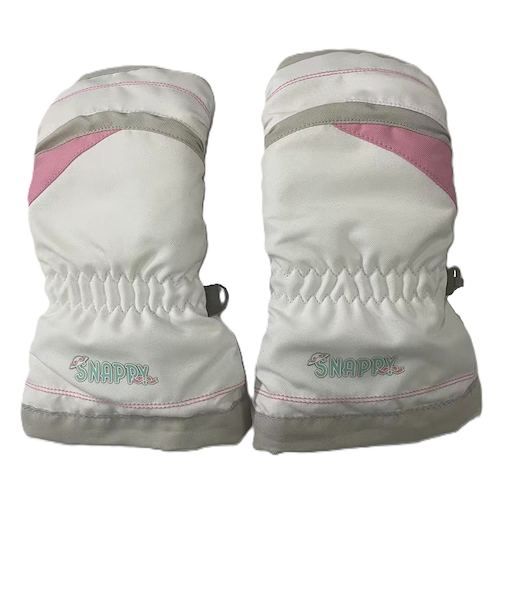 スナッピー（Snappy）キッズ ガールズ ミトングローブ 25SN-001KGM WHT