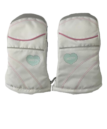 スナッピー（Snappy）キッズ ガールズ ミトングローブ 25SN-002KGM WHT