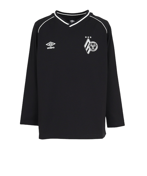 アンブロ（UMBRO）サッカーウェア ジュニア THIRD フィールテック 長袖プラクティスシャツ UF5FLS51J BK00
