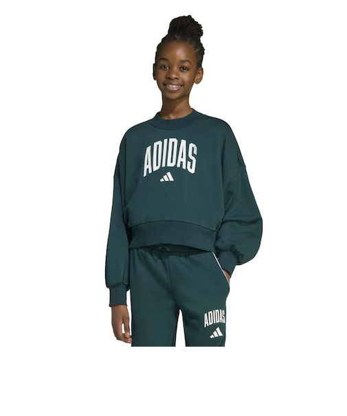 アディダス（adidas）キッズ エッセンシャルズ カレッジ タイポグラフィ フレンチテリースウェット KLH31-JV7377