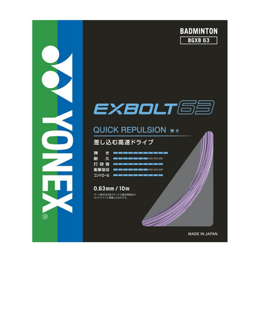ヨネックス（YONEX）バドミントンストリング エクスボルト63 BGXB63-022