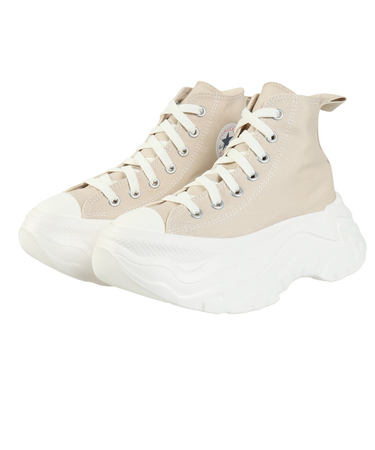 コンバース（CONVERSE）スニーカー キャンパスシューズ オールスター シティハイク HI LBG ベージュ 31315871 カジュアル 厚底