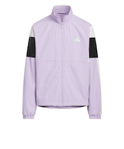 アディダス(adidas)ガールズ ウーブン ルーズフィット フルジップ ジャケット キッズ WU048-JZ8677