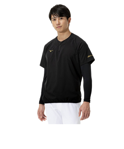 ミズノ（MIZUNO）野球ウェア ミズノプロ トレーニングジャケット半袖 12JECJ7409