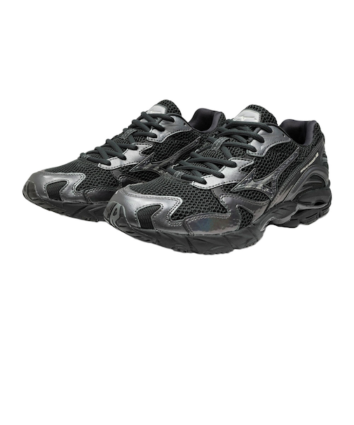 ミズノ（MIZUNO）ランニングシューズ スニーカー ウエーブ ライダー 10 ブラック グレー D1GA243108 スポーツシューズ