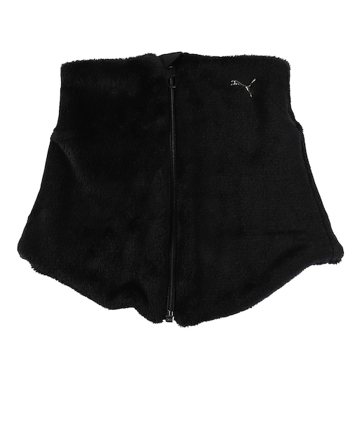 プーマ（PUMA）ネックウォーマー ジップ 黒 05493401 防寒 裏起毛