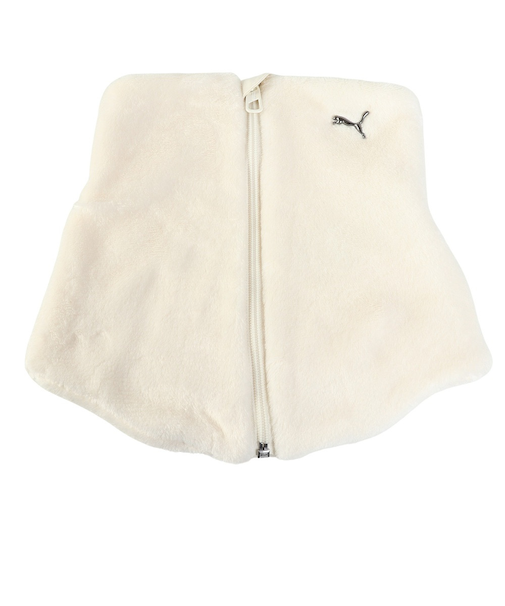 プーマ（PUMA）ネックウォーマー ジップ アイボリー 05493402 防寒 裏起毛