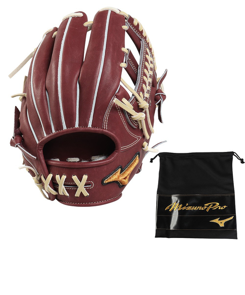 ミズノ(MIZUNO)軟式用グラブ 内野手 野球グローブ ミズノプロ CRAFTED Edition 紅林型 1AJGR33023 6880