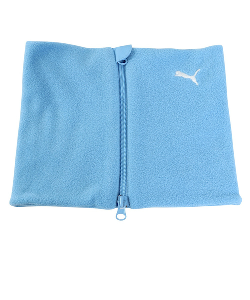 プーマ（PUMA）ネックウォーマー ジップ 2 ライトブルー 05493502 防寒 裏起毛 フリース素材