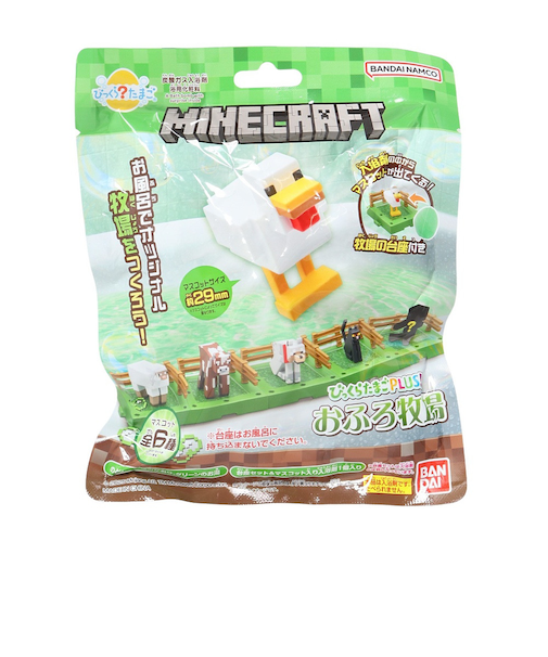 マインクラフト（Minecraft）入浴剤 びっくらたまご Plus! MINECRAFT おふろ牧場 088123