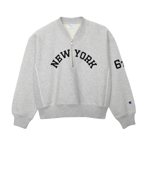 チャンピオン-ヘリテイジ(CHAMPION-HERITAGE)ウィメンズ リバースウィーブ ハーフジップ スウェットシャツ CW-C004 040