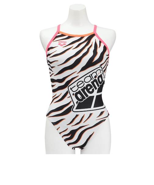 アリーナ（ARENA）競泳水着 水泳 トレーニングワンピース 白×黒 S-LLサイズ AS5SWM03L WHBK