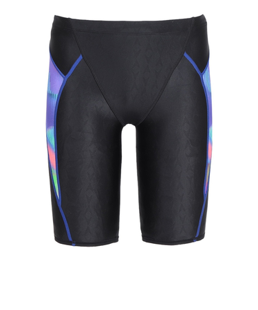 スピード（SPEEDO）競泳水着 水泳 フレックスシグマカイハイウエスティドジャマー WA承認モデル 黒×青 S-LLサイズ SC62552F BL レーシング