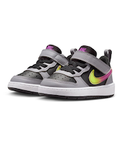 ナイキ（NIKE）ジュニアスニーカー ボーイズ スポーツシューズ コート ボロー LOW リクラフト TD ブラック グレー IO6964-001