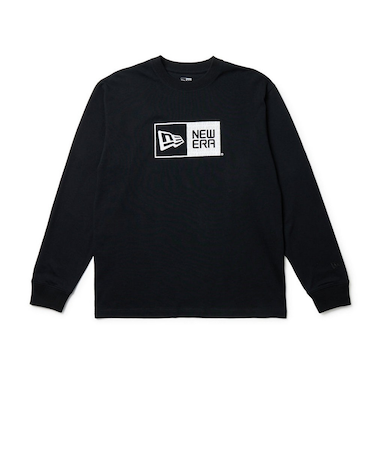 ニューエラ（NEW ERA）長袖 コットン Tシャツ Pattern Box Logo レギュラーフィット 14682715