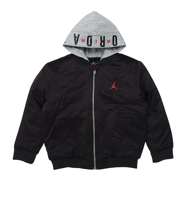 ジュニア ジョーダン アウター ビッグロゴ フーデッド ボンバー 85D647-023