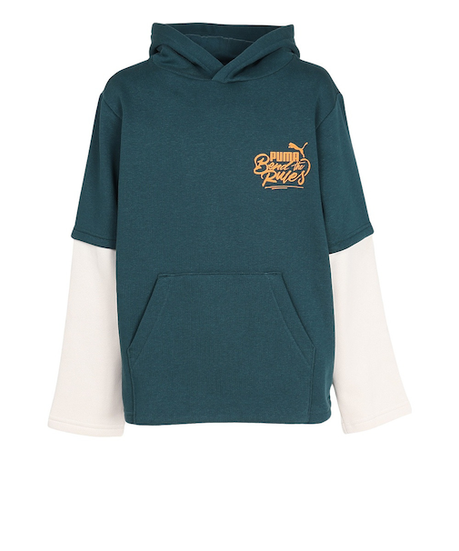 プーマ(PUMA)ジュニア MID90S レイヤード フーディ 691176 75 DGRN