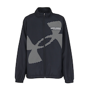 アンダーアーマー（UNDER ARMOUR）ボーイズ トリコット ラインド スーパービッグロゴ フルジップ ジャケット 6007820 001