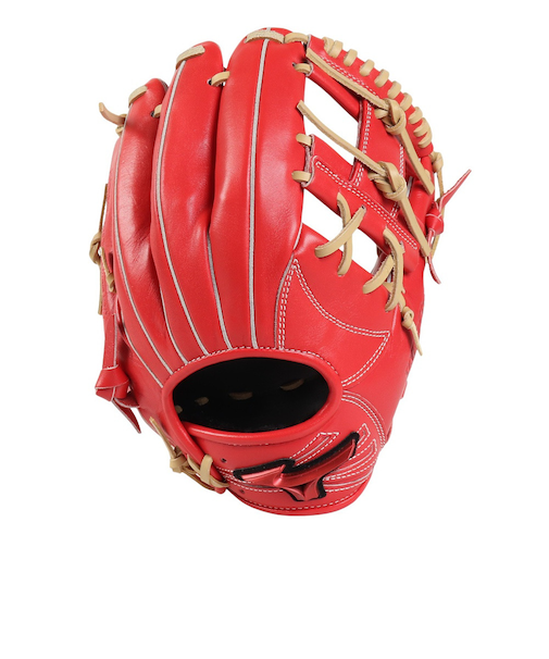 ミズノ（MIZUNO）軟式用グラブ 内野手 野球グローブ 一般 ウィルドライブ レッド IBE限定スペック 1AJGR33513 7080