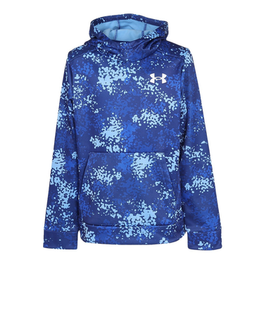 アンダーアーマー（UNDER ARMOUR）ボーイズ アーマーフリース プリント フーディ 1386746 400