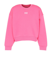 アンダーアーマー（UNDER ARMOUR）ガールズ ライバルフリース オーバーサイズ クルーネック 1389281 672