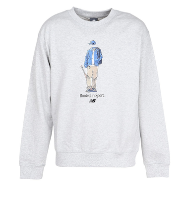 ニューバランス（new balance）QTMベースボールルーテッドインスポーツ クルー スウェットシャツ MT53678AHH