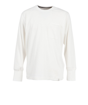 エルケクス（ELKEX）無地 ソフト クルー 長袖Tシャツ EKM5FA0001 OWHT