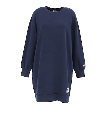 ラッセル（RUSSELL）C100 チュニック クルーネック スウェットシャツ RBL25F0001 NVY