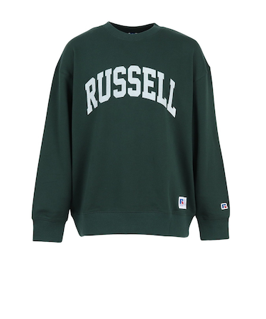 ラッセル(RUSSELL)C100 アーチロゴ クルーネック スウェットシャツ RBM25F0007 DGRN
