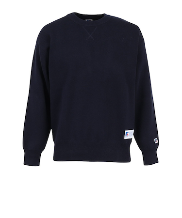 ラッセル(RUSSELL)スウェットライク クルーネック ニットシャツ RBM25F0015 NVY