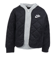 ナイキ(NIKE)ジュニア NKN フリース フーデッド QUILT ジャケット 86N071-023