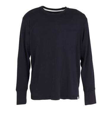 エルケクス（ELKEX）無地 ソフト クルー 長袖Tシャツ EKM5FA0001 BLK