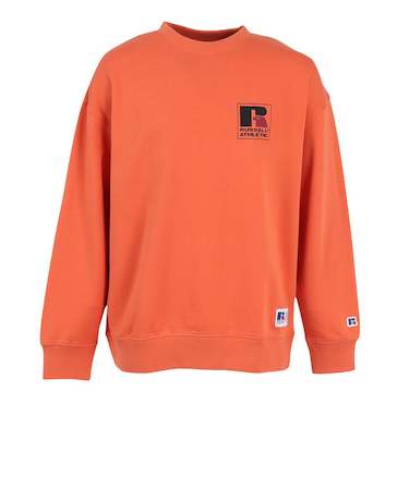 ラッセル（RUSSELL）C100 ワンポイント ロゴ クルーネック スウェットシャツ RBM25F0008 ORG